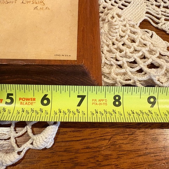 Vintage wood lithograph print by artist Robert Laessig 1966 “Meadow Beauty” - Picture 9 of 11